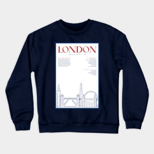 London on the Thames Crewneck Sweatshirt